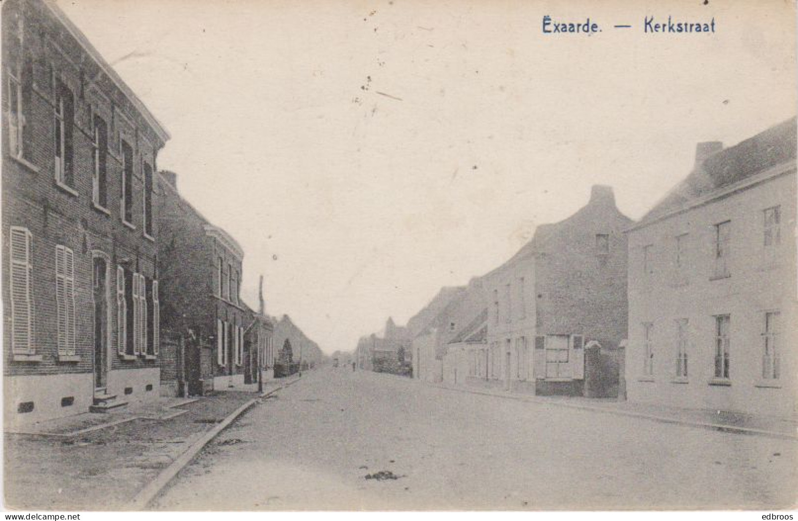 Lokeren/Exaerde Zichtkaart/carte Postale Kerkstraat/Rue De 'l église. Zie/voir 2 Scans - Lokeren