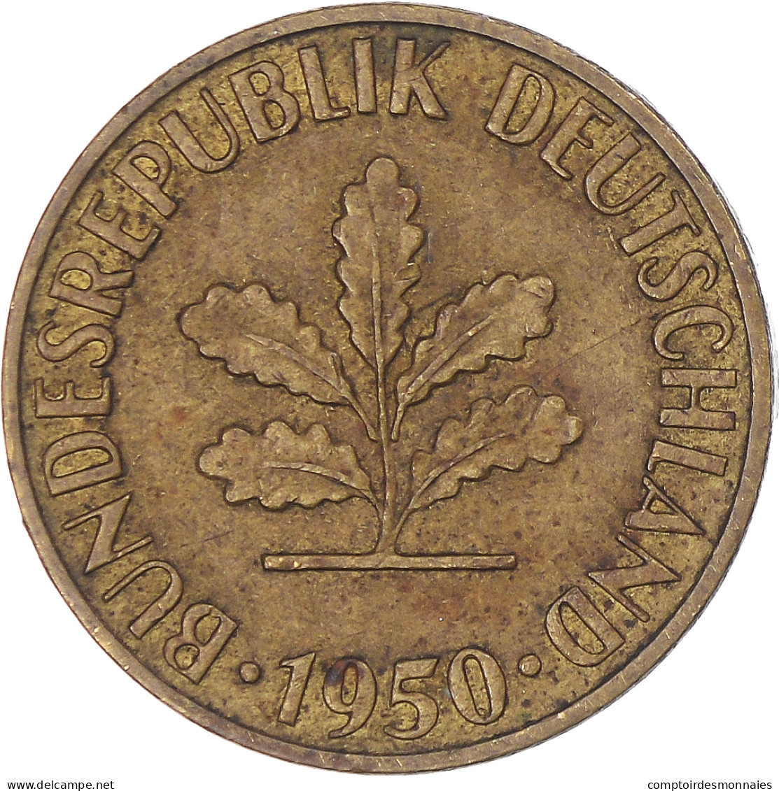 Monnaie, République Fédérale Allemande, 5 Pfennig, 1950, Berlin, TTB, Brass - 5 Pfennig