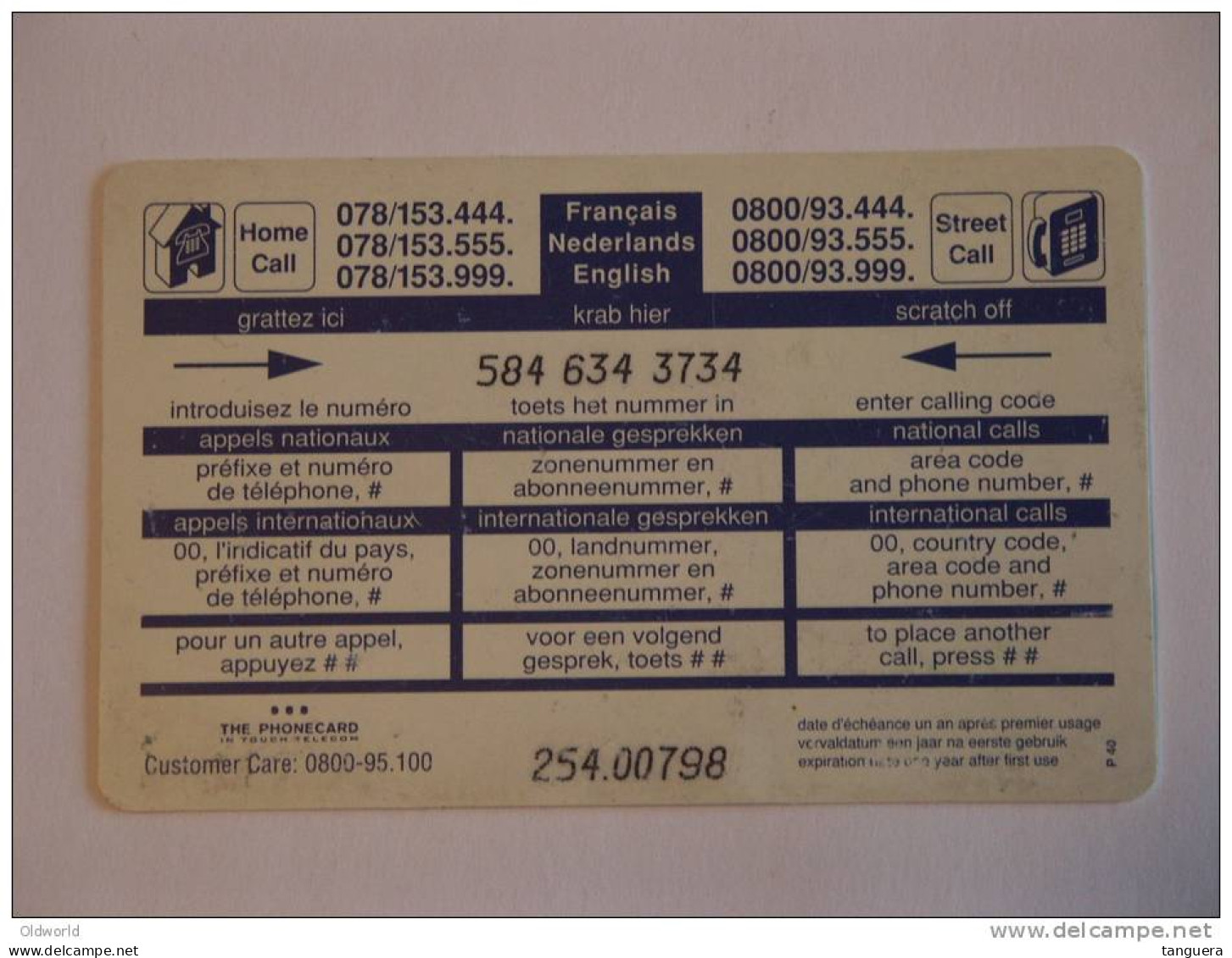 The Simpsons Bart Prepaid The Phonecard In Touch Telecom Belgium Used - GSM-Kaarten, Herlaadbaar & Voorafbetaald