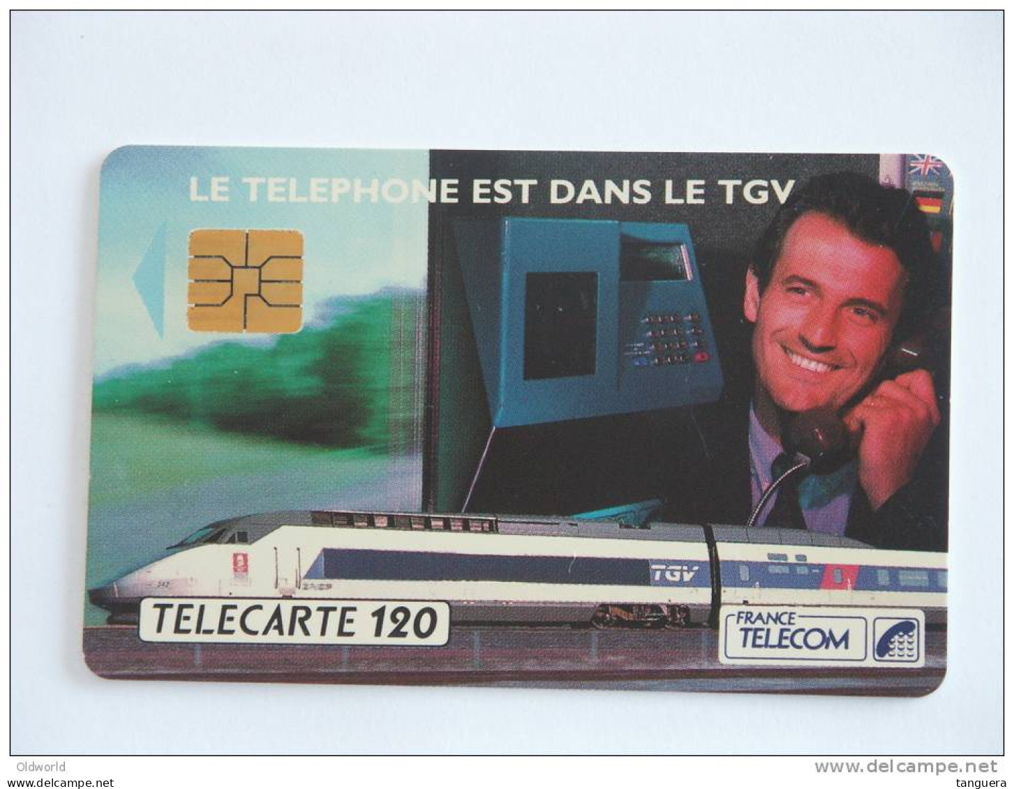 Télécarte 120 Le Téléphone Est Dans Le TGV France Telefoonkaart Frankrijk - 120 Unités 