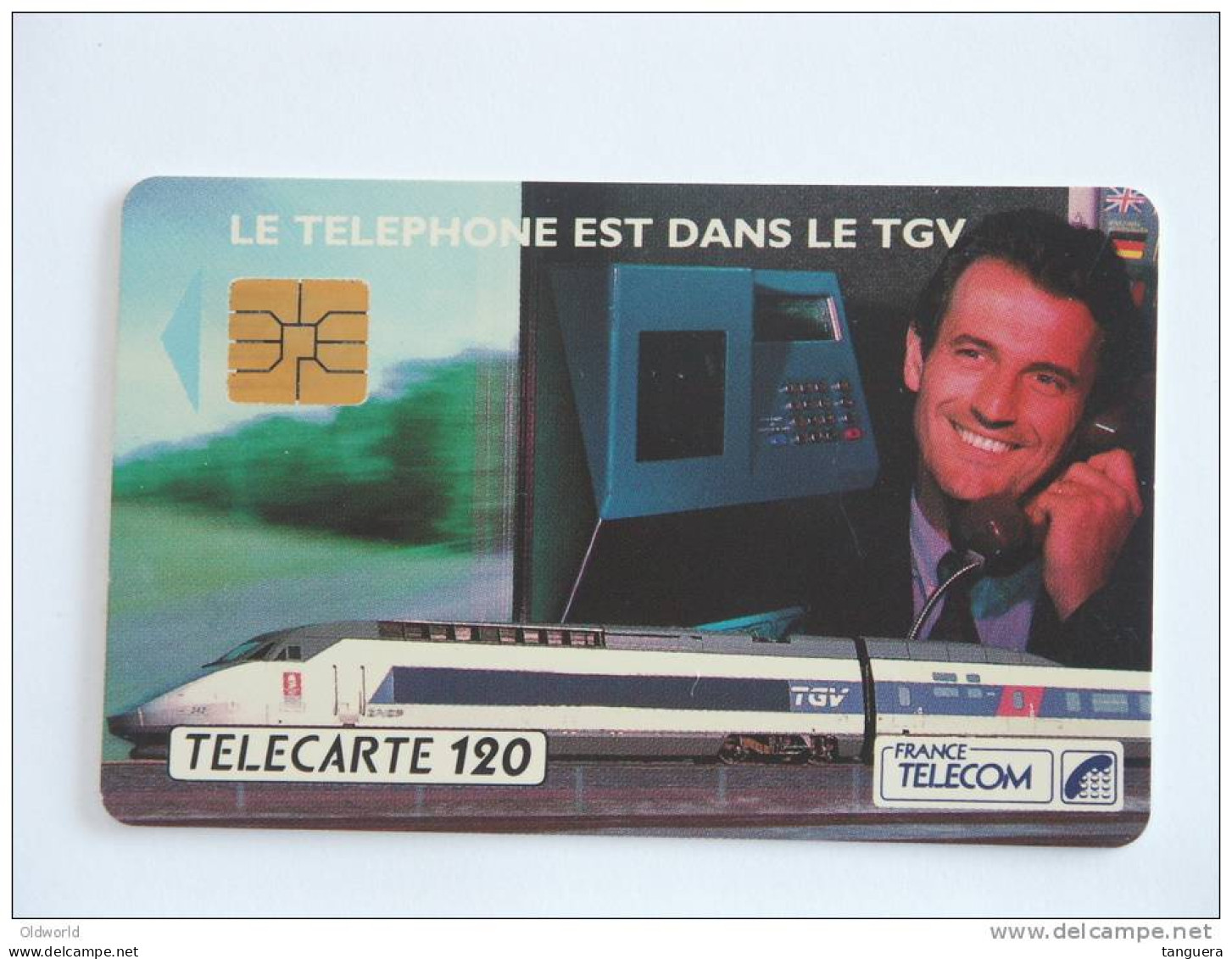 Télécarte 120 Le Téléphone Est Dans Le TGV France Telefoonkaart Frankrijk - 120 Units