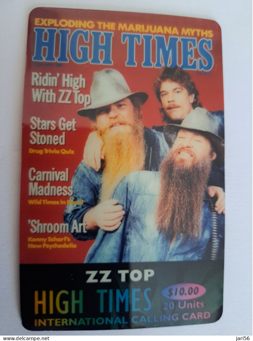 UNITED STATES USA / $10,- ATX TELECOM/ HIGH TIMES/  ZZ TOP     / MINT   **14533** - Amerivox