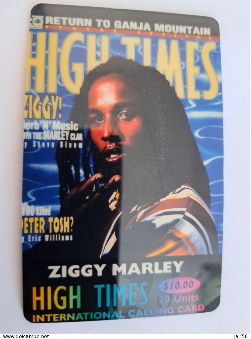 UNITED STATES USA / $10,- ATX TELECOM/ HIGH TIMES/  ZIGGY MARLEY      / MINT   **14534** - Amerivox