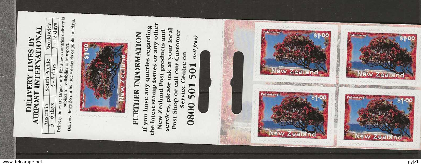 1996 MNH New Zealand Booklet Mi 1537 Postfris** - Carnets
