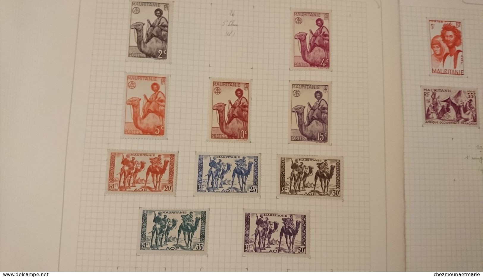 MAURITANIE LOT DE TIMBRES NEUFS AVEC CHARNIERE - Unused Stamps