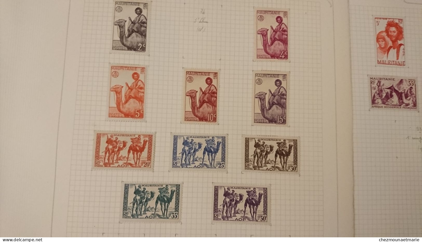 MAURITANIE LOT DE TIMBRES NEUFS AVEC CHARNIERE - Neufs