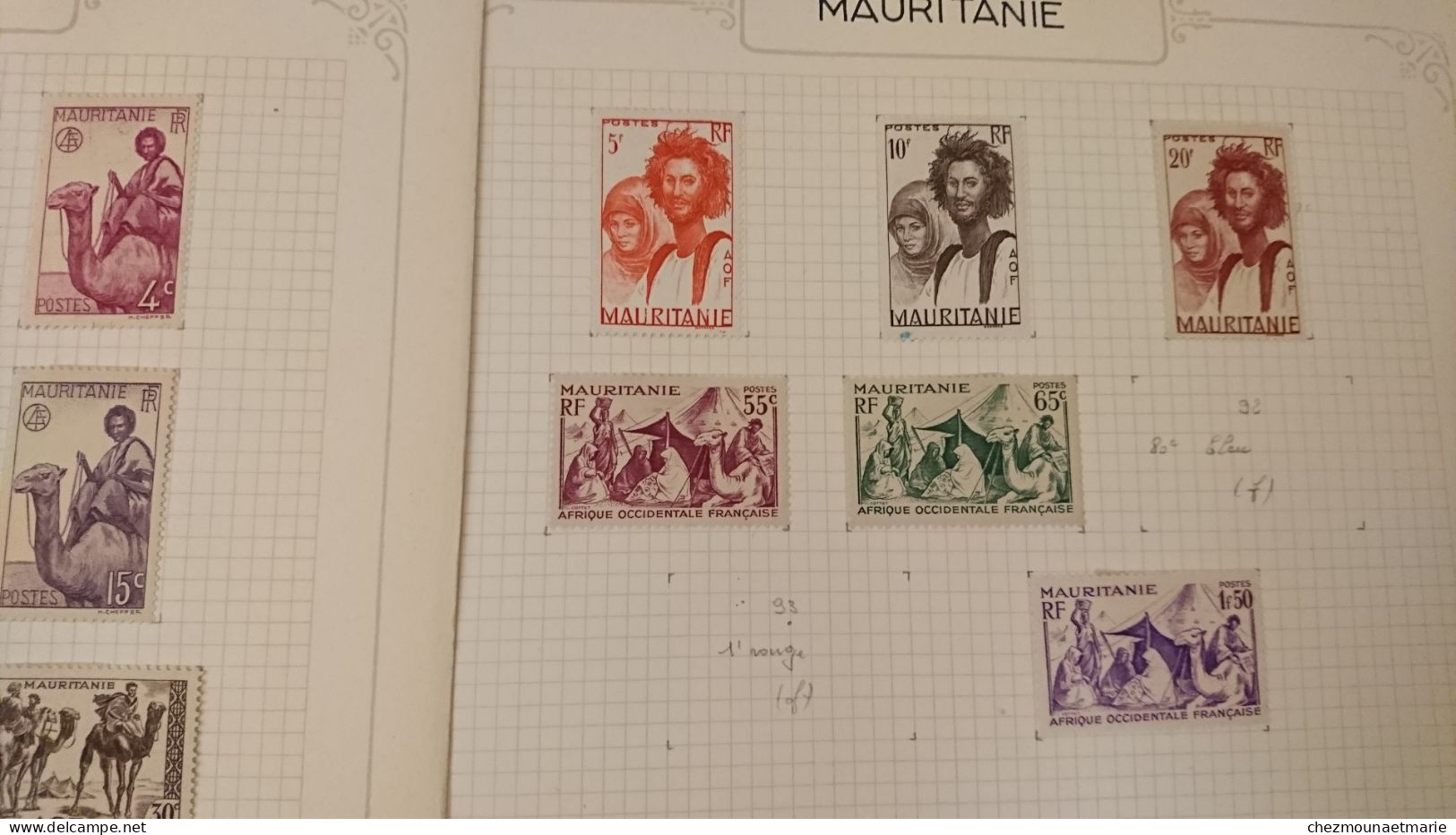 MAURITANIE LOT DE TIMBRES NEUFS AVEC CHARNIERE - Unused Stamps