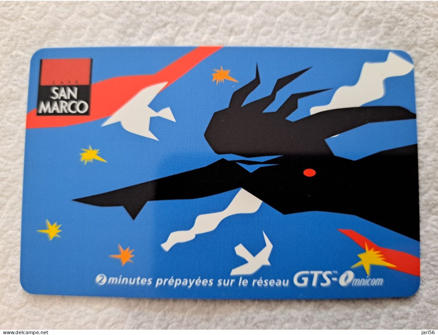 FRANCE/FRANKRIJK  / GTS/ SAN MARCO/ 2 MINUTES/ THICK CARD / HANDS /  PREPAID  / USED   ** 14536** - Mobicartes (GSM/SIM)