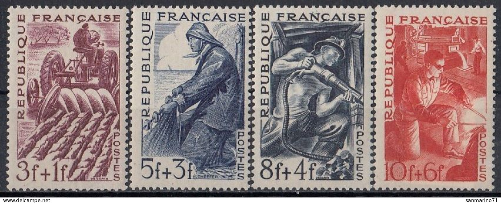 FRANCE 834-837,unused - Usines & Industries