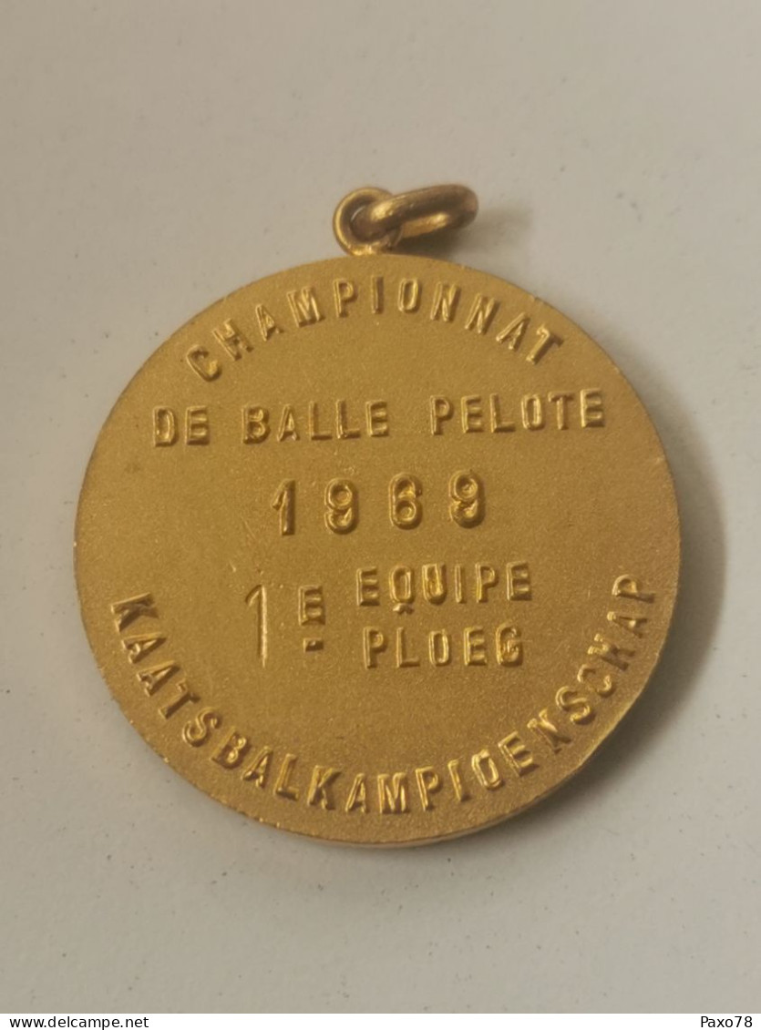 Belgique Médaille, Championnat De Balle Pelote 1969 - Andere & Zonder Classificatie