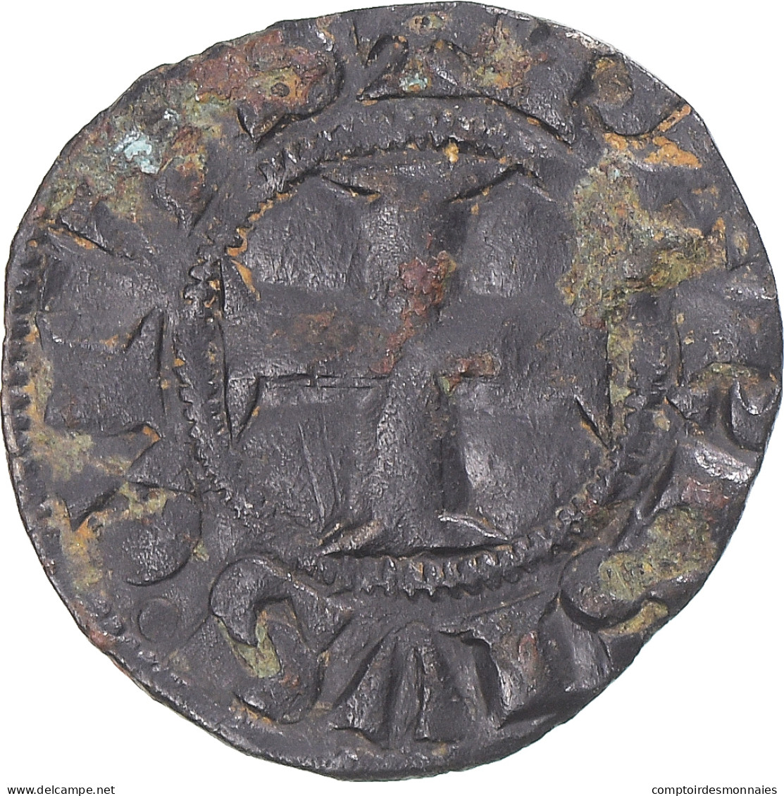 Monnaie, France, Philippe IV, Obole Parisis, TB+, Billon, Duplessy:222 - 1285-1314 Filippo IV Il Bello