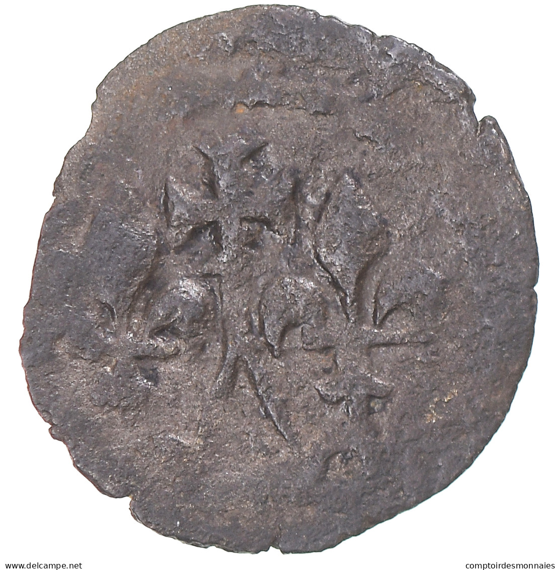 Monnaie, France, Philippe IV, Tournois Simple, TB+, Billon, Duplessy:230 - 1285-1314 Philippe IV Le Bel