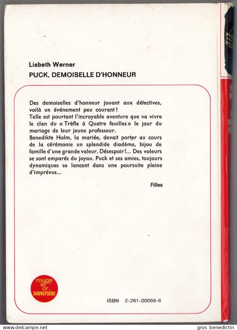 G.P. Rouge Et Or Souveraine N°258 - Lisbeth Werner - "Puck Demoiselle D'honneur" - 1973 - #Ben&Souv&Puck - Bibliothèque Rouge Et Or