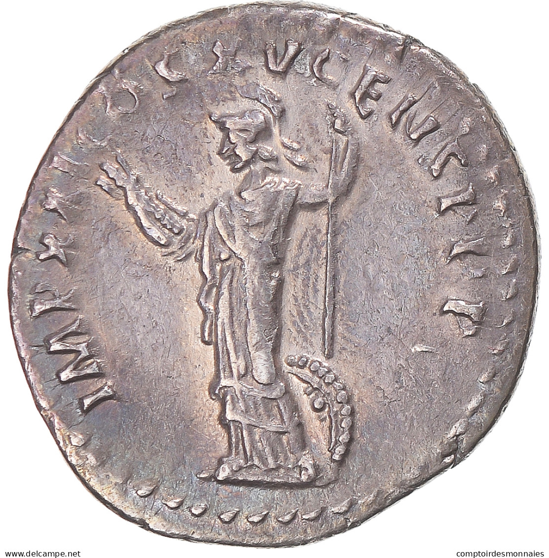 Monnaie, Domitien, Denier, 92, Rome, TTB+, Argent, RIC:772 - La Dinastía Flavia (69 / 96)