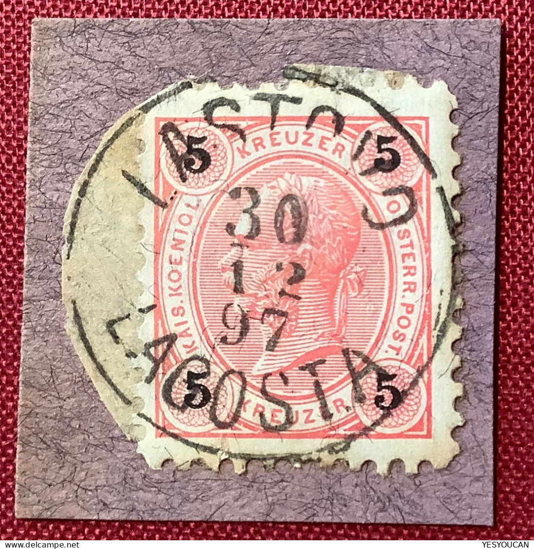 Rare ! Island „LASTOVO LAGOSTA 1897“ (Kroatien Dubrovnik) Österreich (Insel Austria Croatie Croatia - Used Stamps