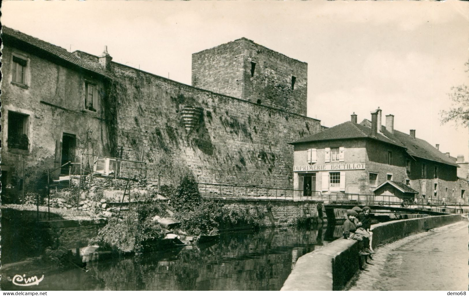 Baccarat  CPA CPSM 54 Meurthe Et Moselle LA Tour Des Vouées Remparts Imprimerie Boutillot Pont Photo N/B - Baccarat