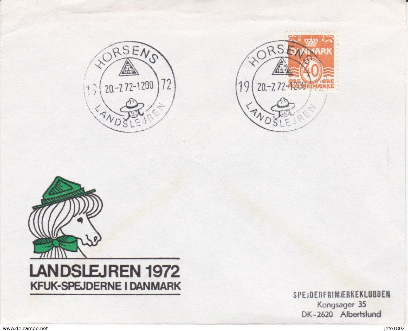 LANDSLEJREN 1972 - KFUK-SPEJDERNE I DANMARK - Used Stamps