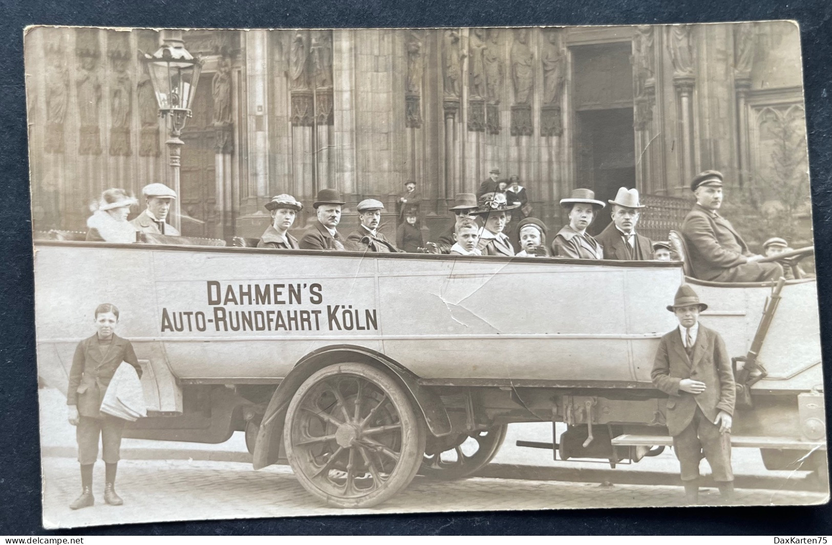 Köln/ DAHMEN's AUTO-RUNDFAHRT/ Alte Fotokarte - Bus & Autocars