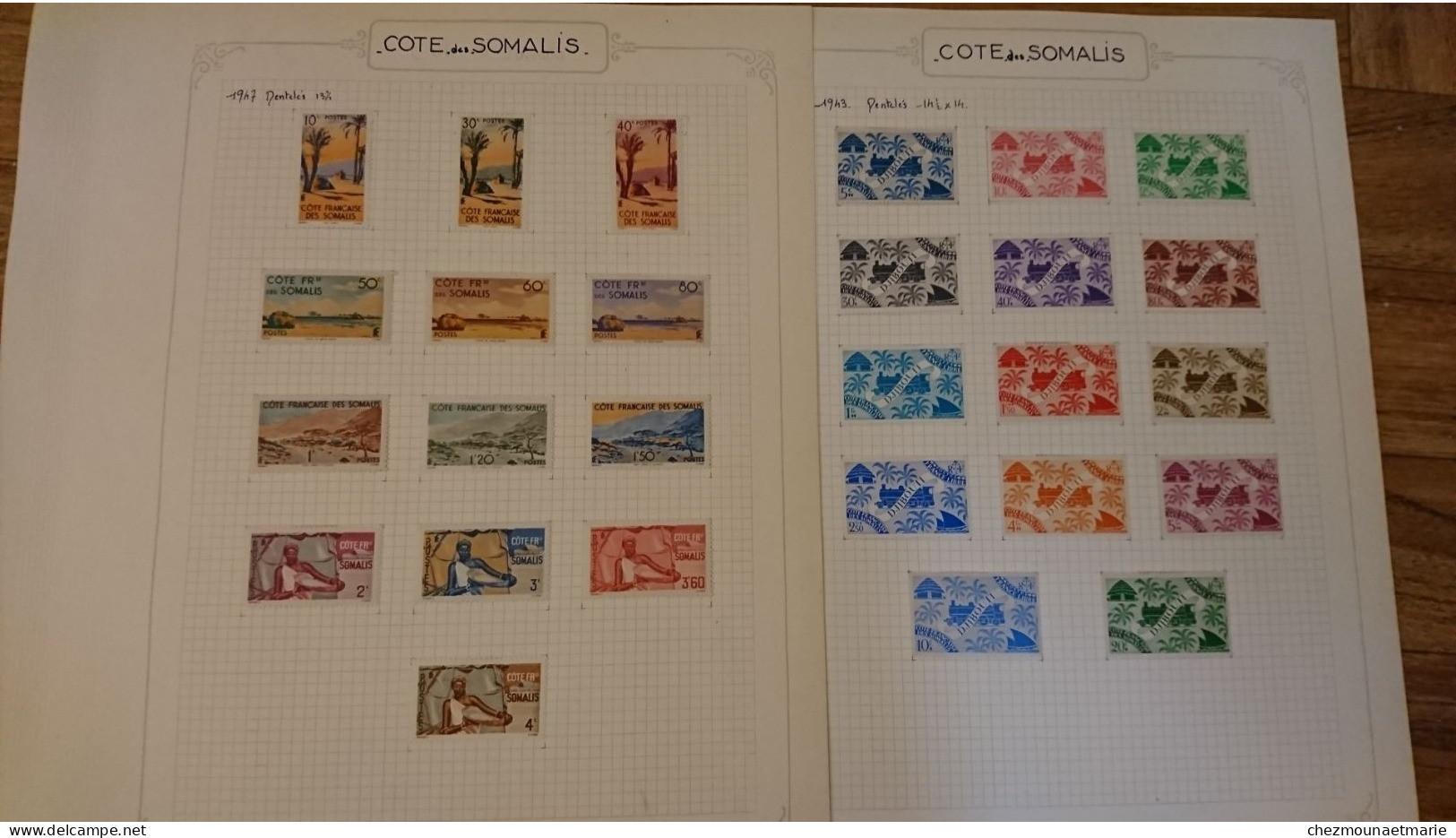 COTE DES SOMALIS LOT DE TIMBRES NEUFS AVEC CHARNIERE - Ongebruikt