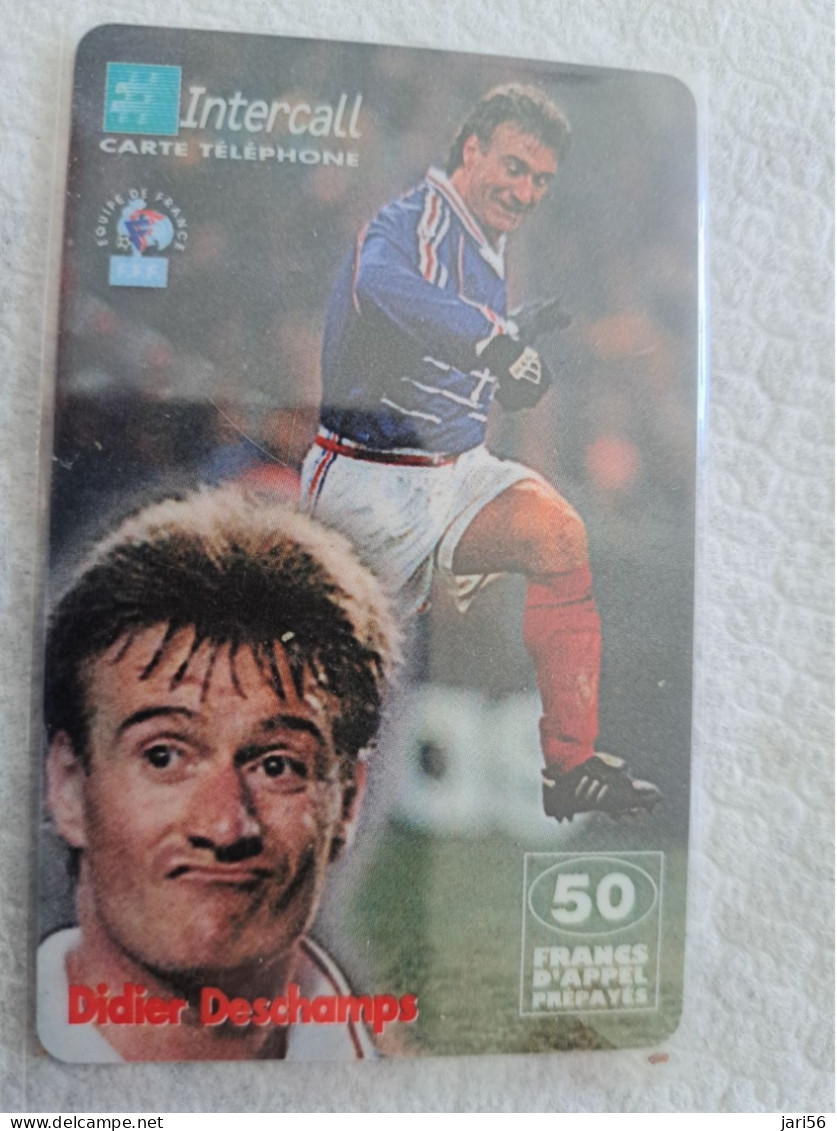 FRANCE/ 50F/ INTERCALL/ FOOTBAL/ DIDIER DESCHAMPS  /   PREPAID  / USED   ** 14552** - Prepaid: Mobicartes