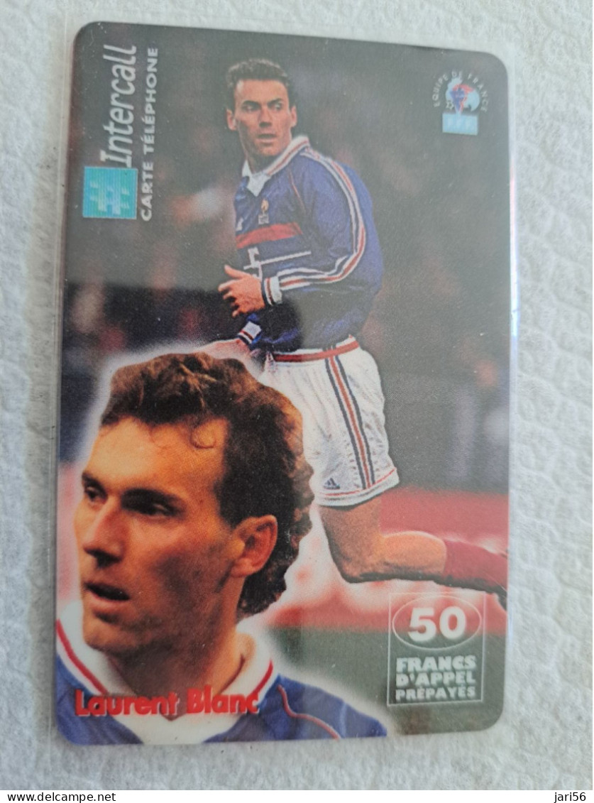 FRANCE/ 50F/ INTERCALL/ FOOTBAL/ LAURENT BLANC   /   PREPAID  / USED   ** 14553** - Mobicartes (GSM/SIM)