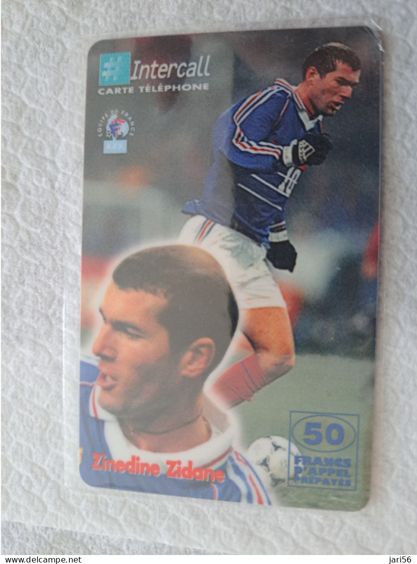 FRANCE/ 50F/ INTERCALL/ FOOTBAL/ ZINEDINE ZIDANE   /   PREPAID  / USED   ** 14554** - Nachladekarten (Handy/SIM)