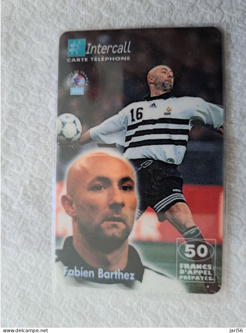 FRANCE/ 50F/ INTERCALL/ FOOTBAL/ FABIEN BARTHEZ    /   PREPAID  / USED   ** 14555** - Nachladekarten (Handy/SIM)