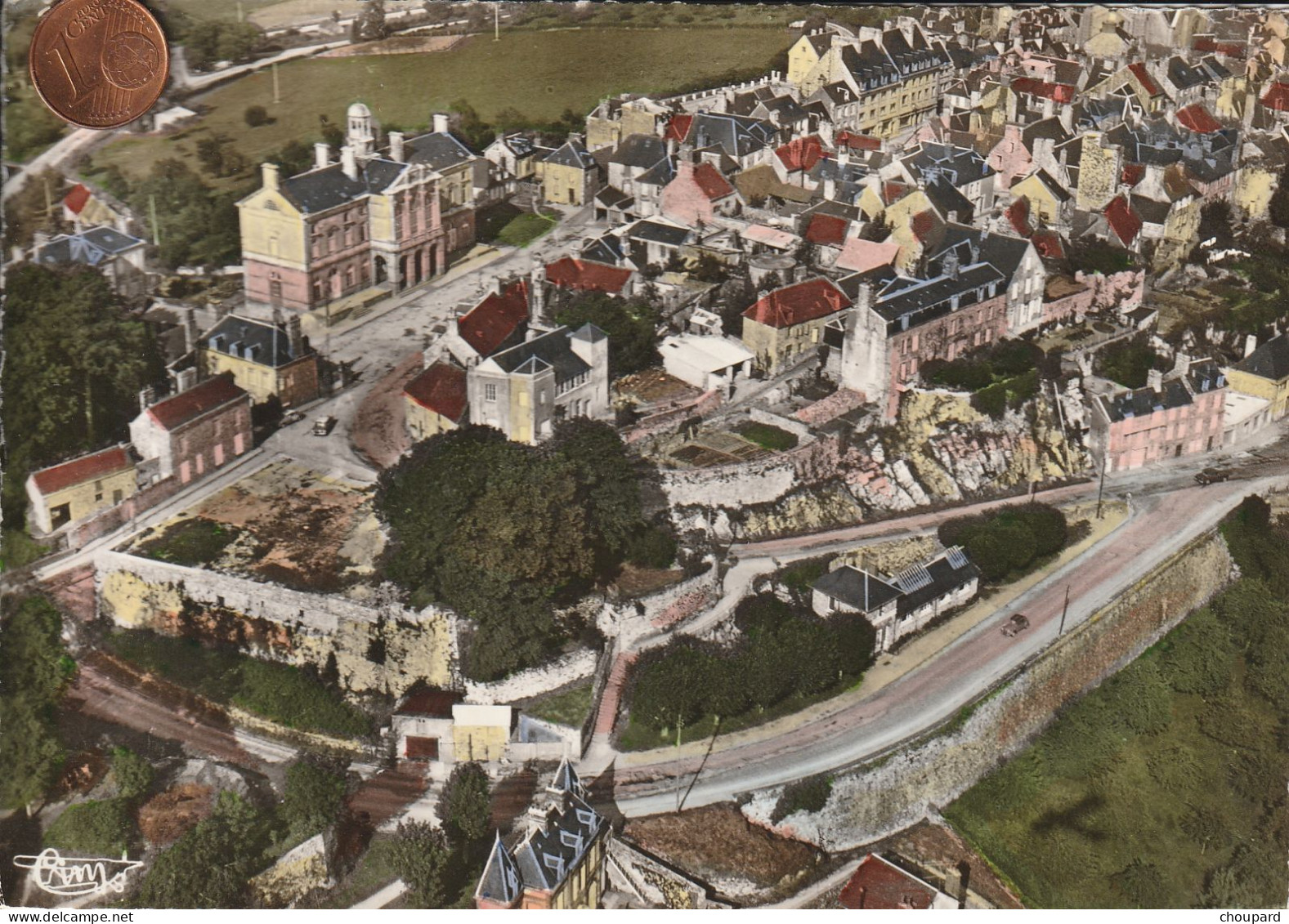 61  - Carte Postale Semi Moderne De  DOMFRONT   Vue Aérienne - Domfront