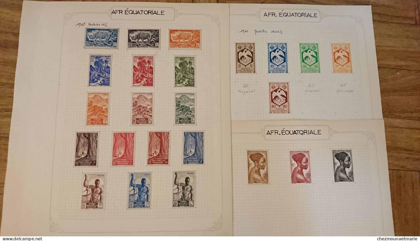 AEF LOT DE TIMBRES NEUFS AVEC CHARNIERE - Nuevos