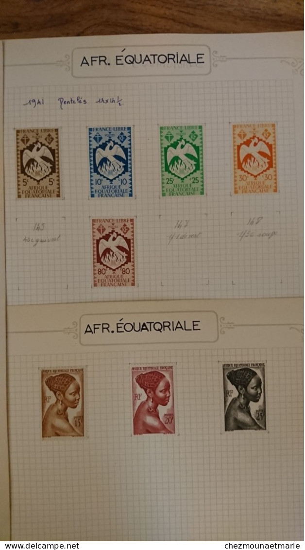 AEF LOT DE TIMBRES NEUFS AVEC CHARNIERE - Unused Stamps