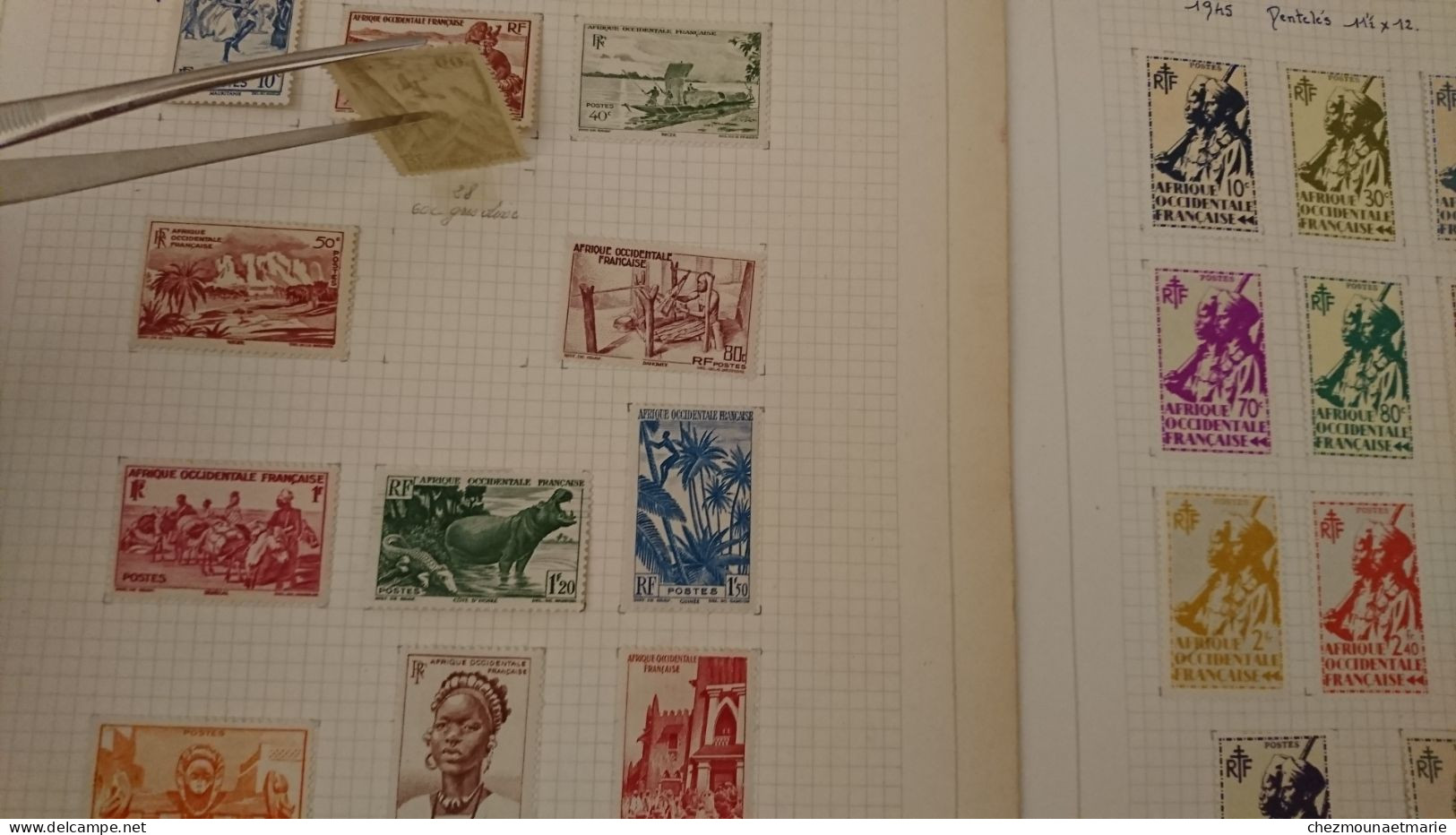 AOF LOT DE TIMBRES NEUFS AVEC CHARNIERE - Unused Stamps