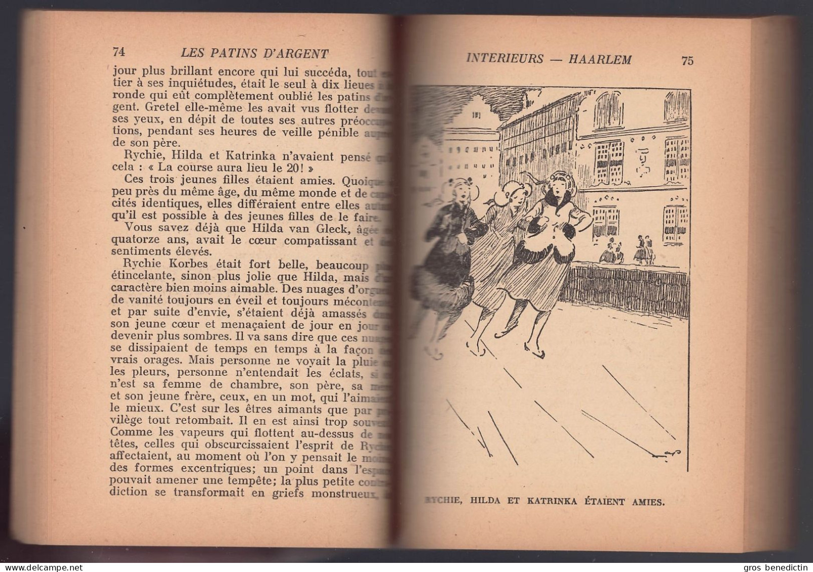 Hachette - Bibliothèque De La Jeunesse Avec Jaquette - Mary Mapes Dodge - "Les Patins D'argent" - 1951 - Bibliothèque De La Jeunesse