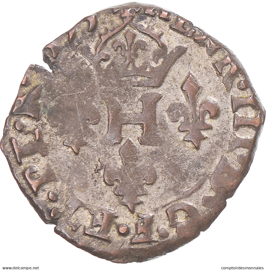 Monnaie, France, Henri III, Liard à La Croix Du Saint-Esprit, 1593, Berre, TB+ - 1574-1589 Heinrich III.