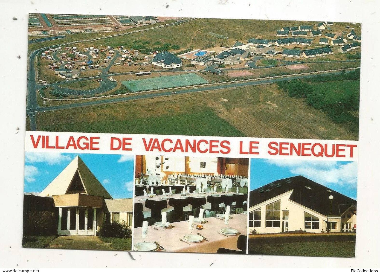 Cp, 50, BLAINVILLE SUR MER, Centre De Vacances C.F.V. LE SENEQUET, Vue D'ensemble Et La Salle Polyvalente, écrite - Blainville Sur Mer