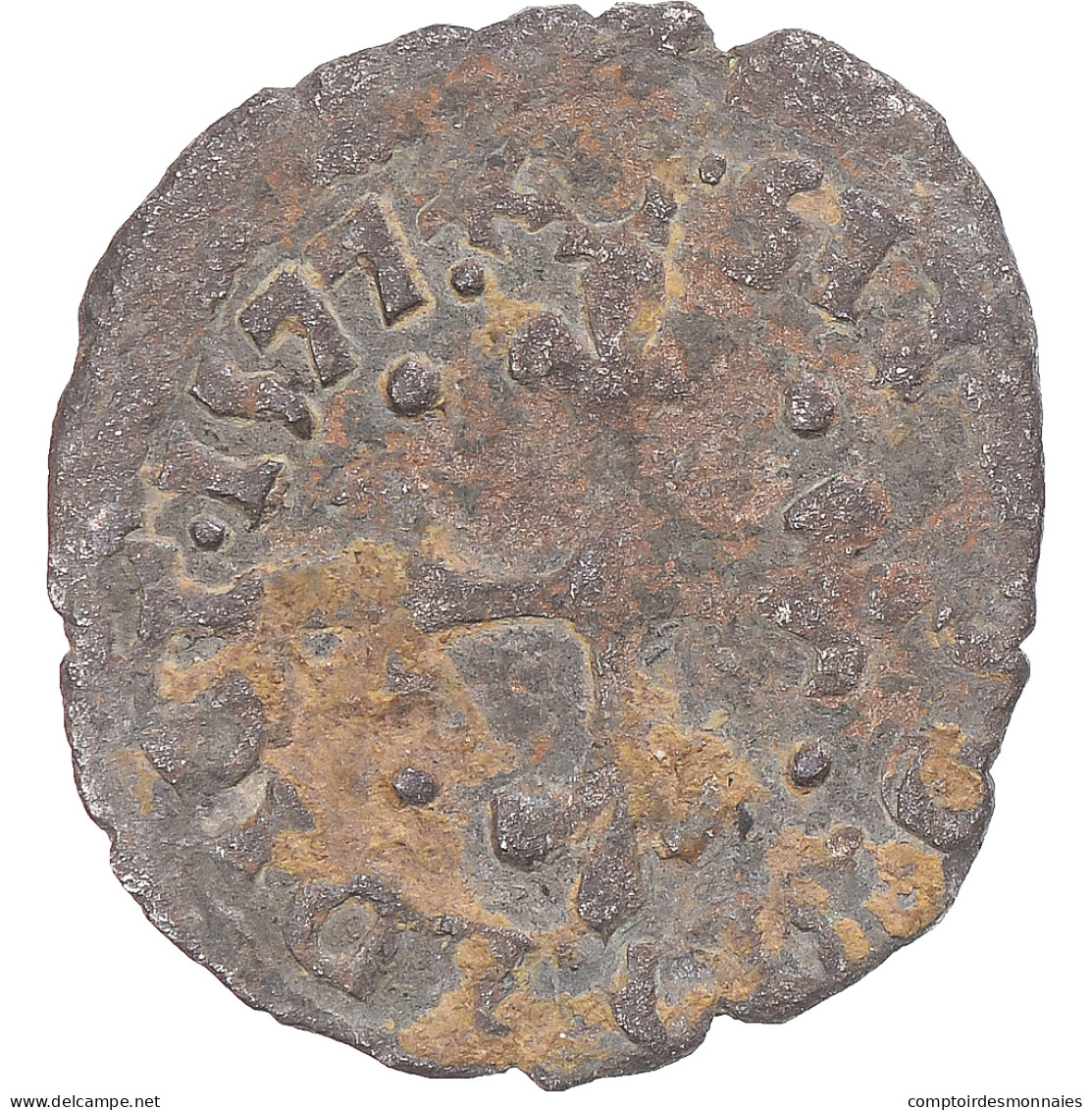 Monnaie, France, Henri III, Liard Du Dauphiné, 1577, Grenoble, TB, Billon - 1574-1589 Hendrik III