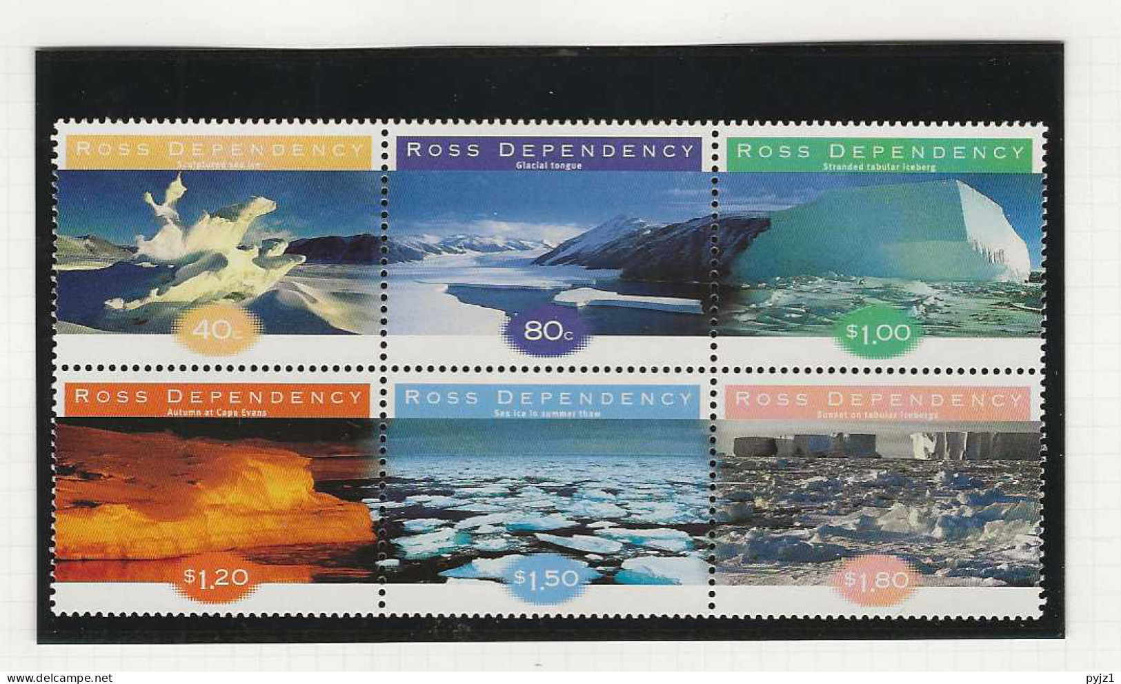 1998 MNH Ross Dependency Mi 54-59 Postfris** - Unused Stamps