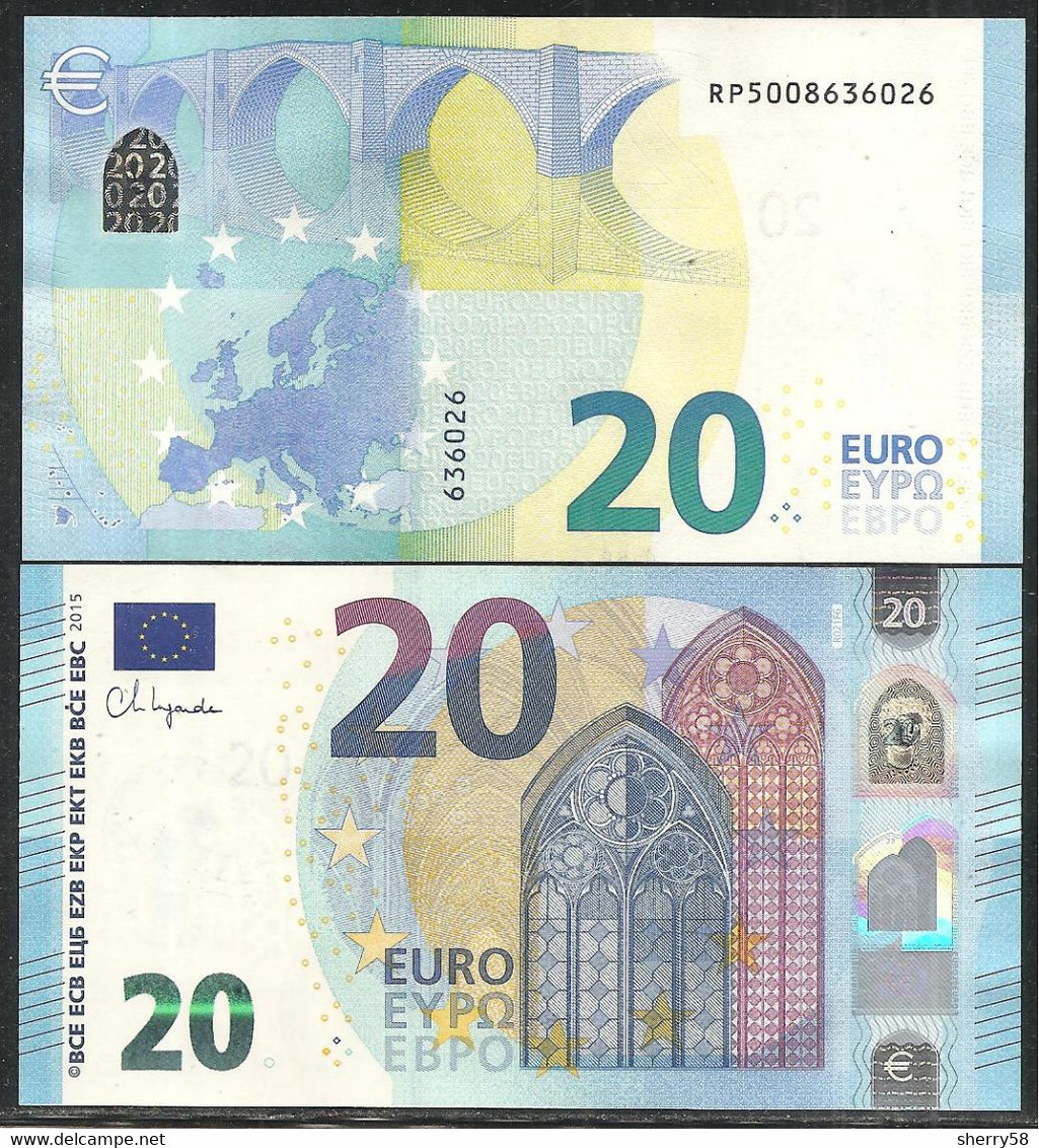 2015-2019 - BILLETE DE 20 EUROS - LAGARDE -SIN CIRCULAR-RP - R021F6 - 20 Euro