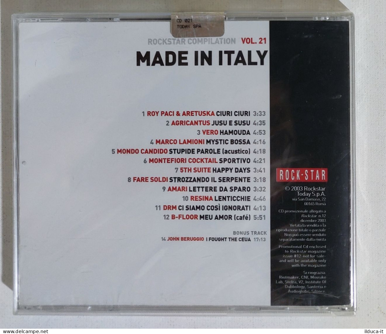 38114 CD - RockStar - Made In Italy (volume 1) - Compilaciones