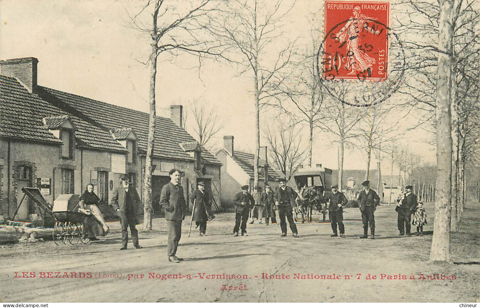 LES BEZARDS ARRET ROUTE NATIONALE 7 DE PARIS A ANTIBES - Sonstige & Ohne Zuordnung