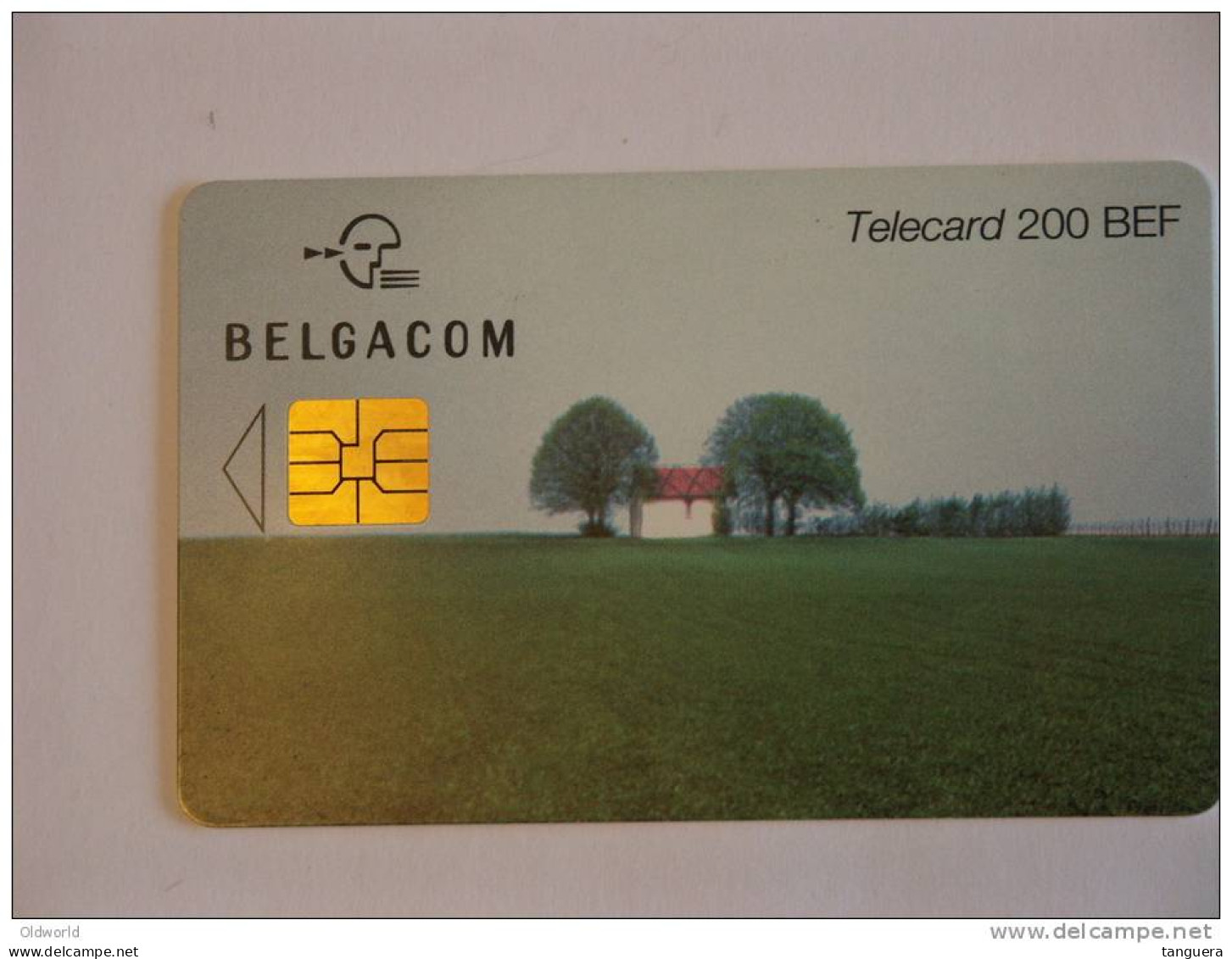Telefoonkaart Telecard Belgacom Belgique België Landschap Geldig To 2002 - Avec Puce