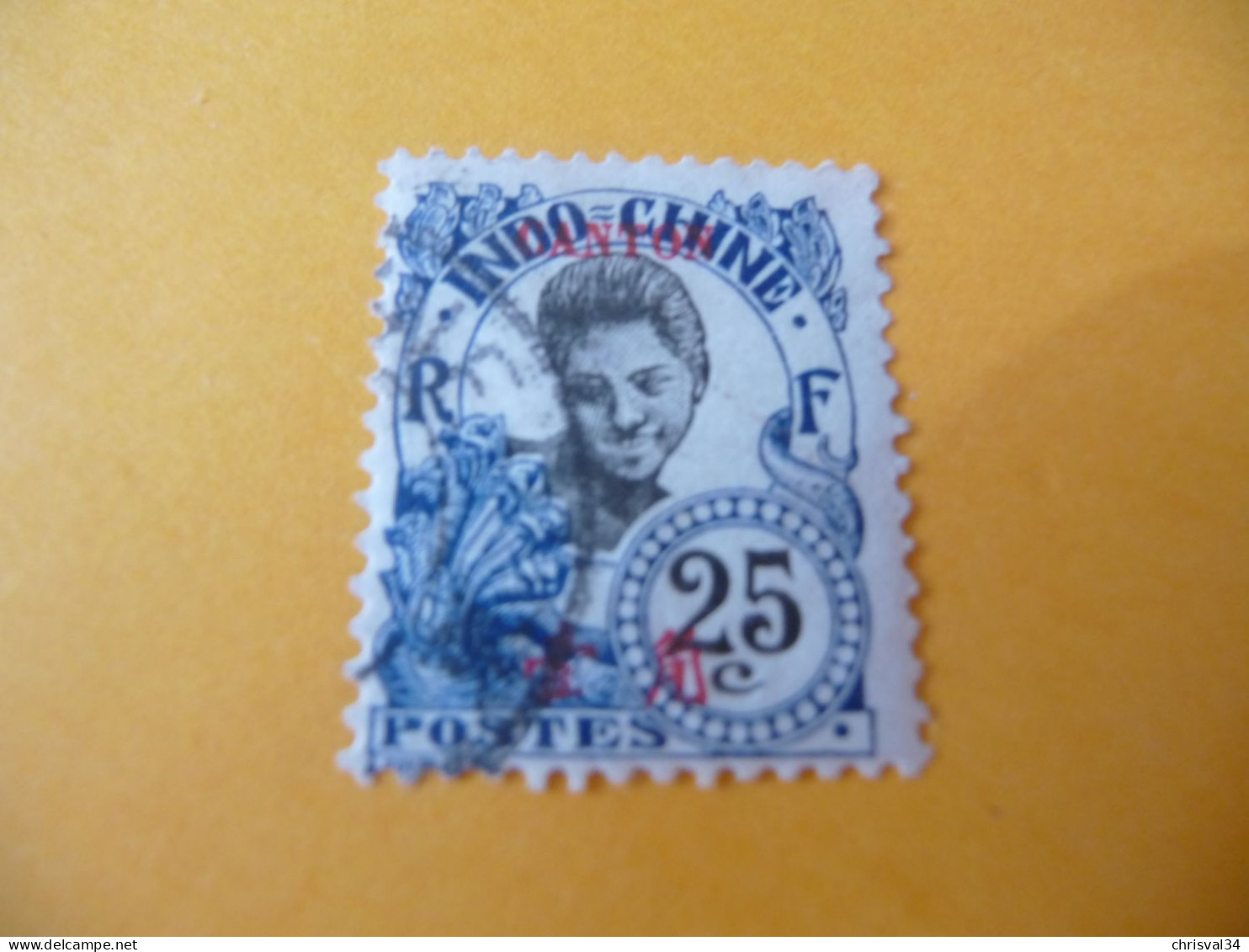 TIMBRE  CANTON   N  57     COTE  6,00  EUROS    OBLITERE - Used Stamps