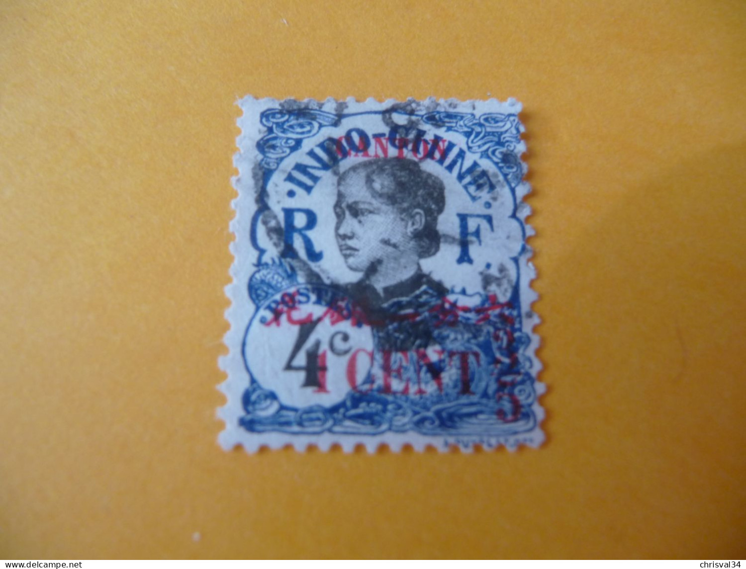 TIMBRE  CANTON   N  69     COTE  2,00  EUROS    OBLITERE - Used Stamps