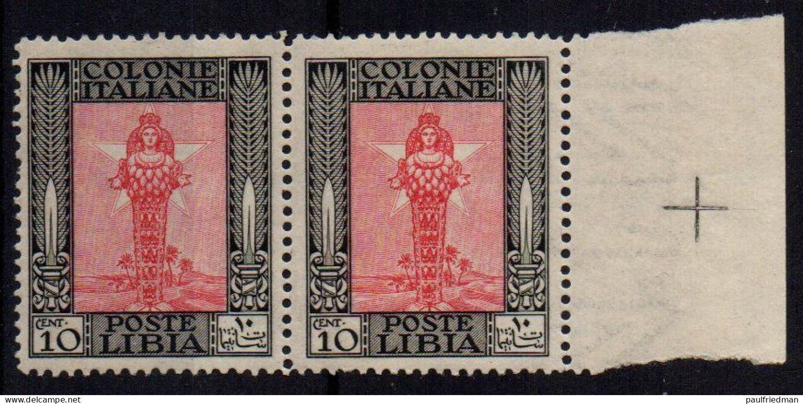 Libia 1924-29 - Pittorica - Coppia BDF 10 Cent. - Nuovo Gomma Integra - MNH** - Libye