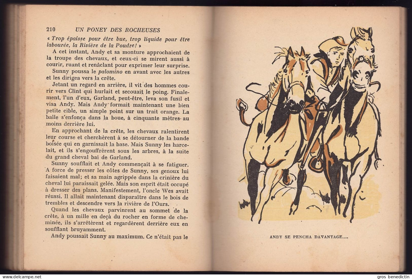 Hachette - Bibliothèque De La Jeunesse Avec Jaquette - Henry V. Larom - "Un Poney Des Rocheuses" - 1952 - #Ben&BJanc - Bibliothèque De La Jeunesse