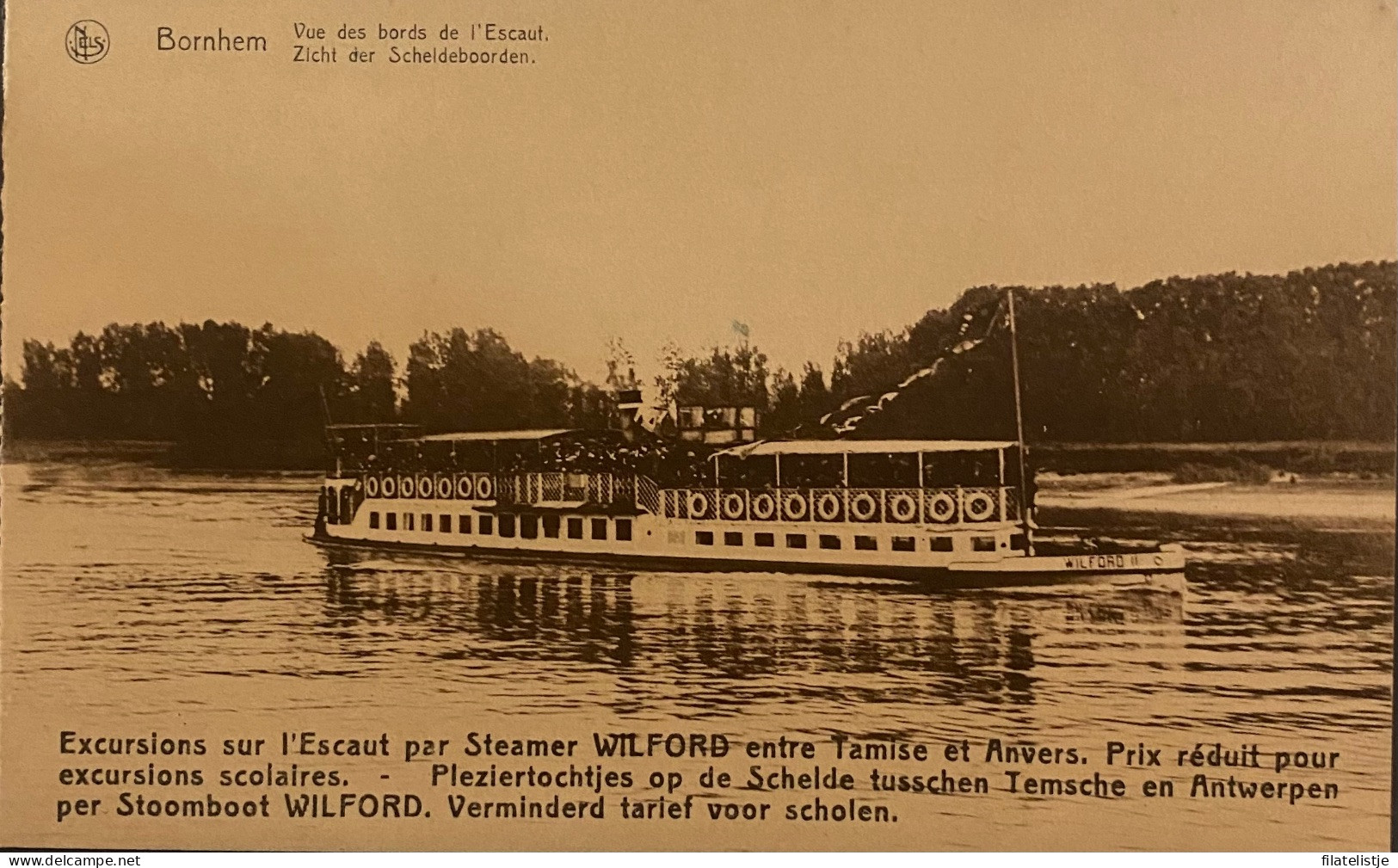 Bornem De Stoomboot WILFORD Op De Schelde In Bornem - Bornem