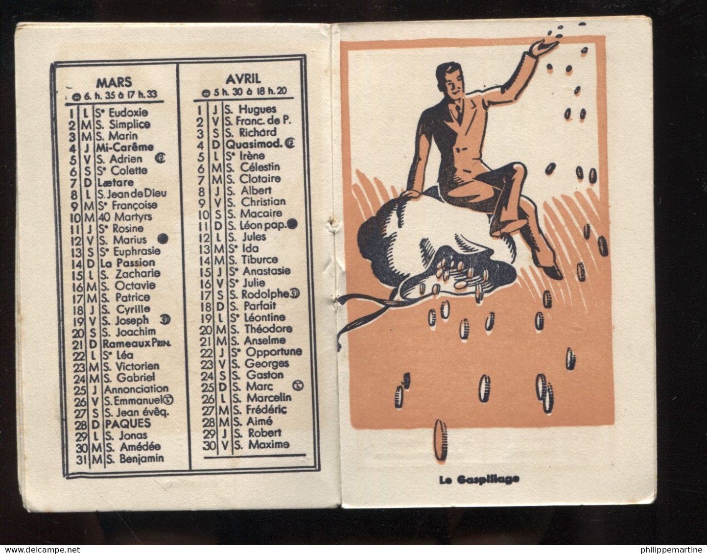 Calendrier Caisse D'Epargne De Rouen 1937 (8 Scans) - Formato Piccolo : 1921-40