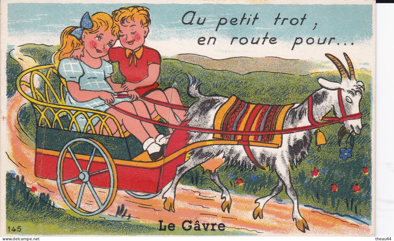 ¤¤  -  LE GAVRE   -   Carte à Système    " Au Petit Trot , En Route Pour ......... "     -   ¤¤ - Le Gavre