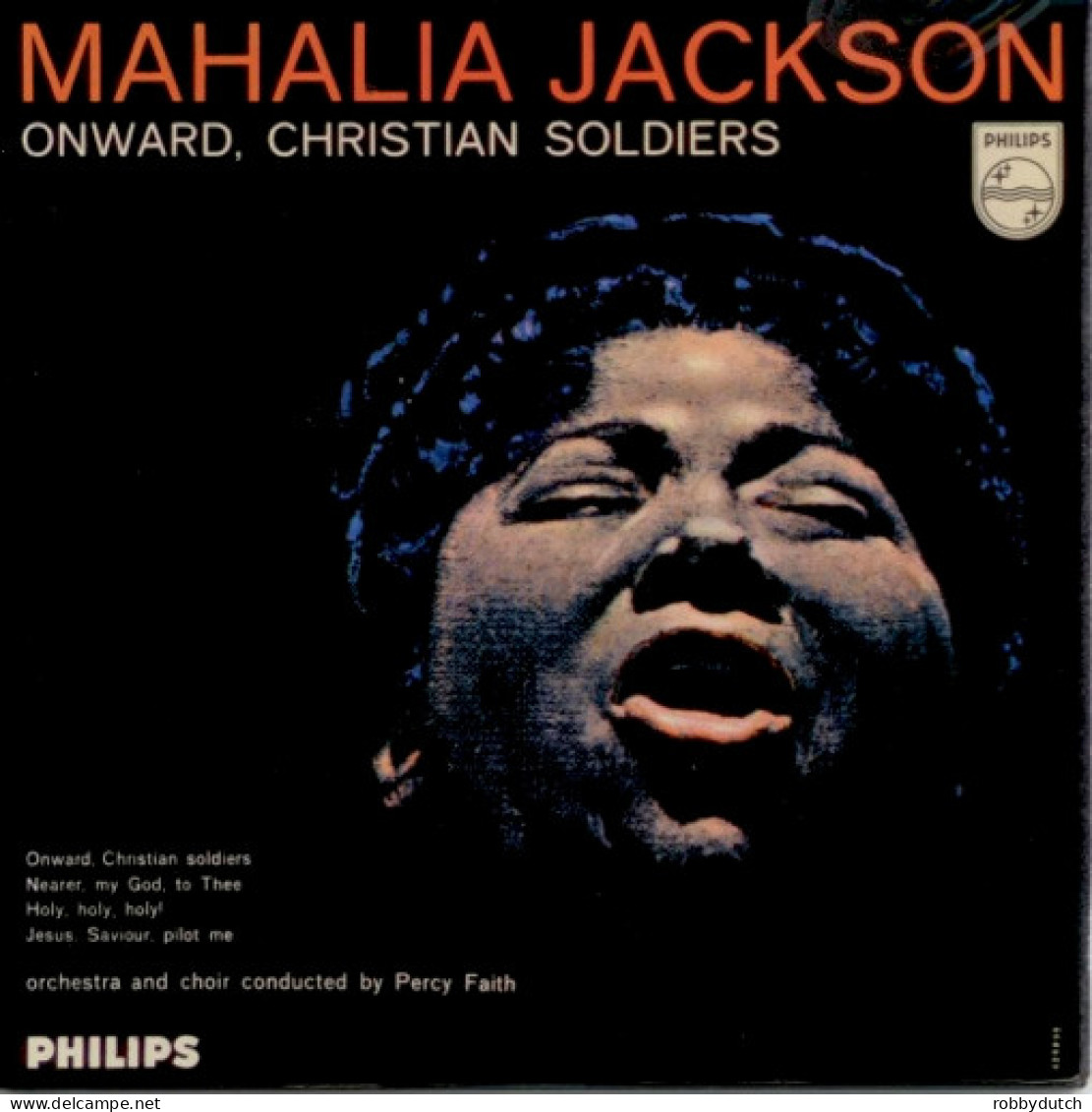 * 7" EP *  MAHALIA JACKSON - ONWARD CHRISTIAN SOLDIERS (Holland 1958 EX-) - Canti Gospel E Religiosi