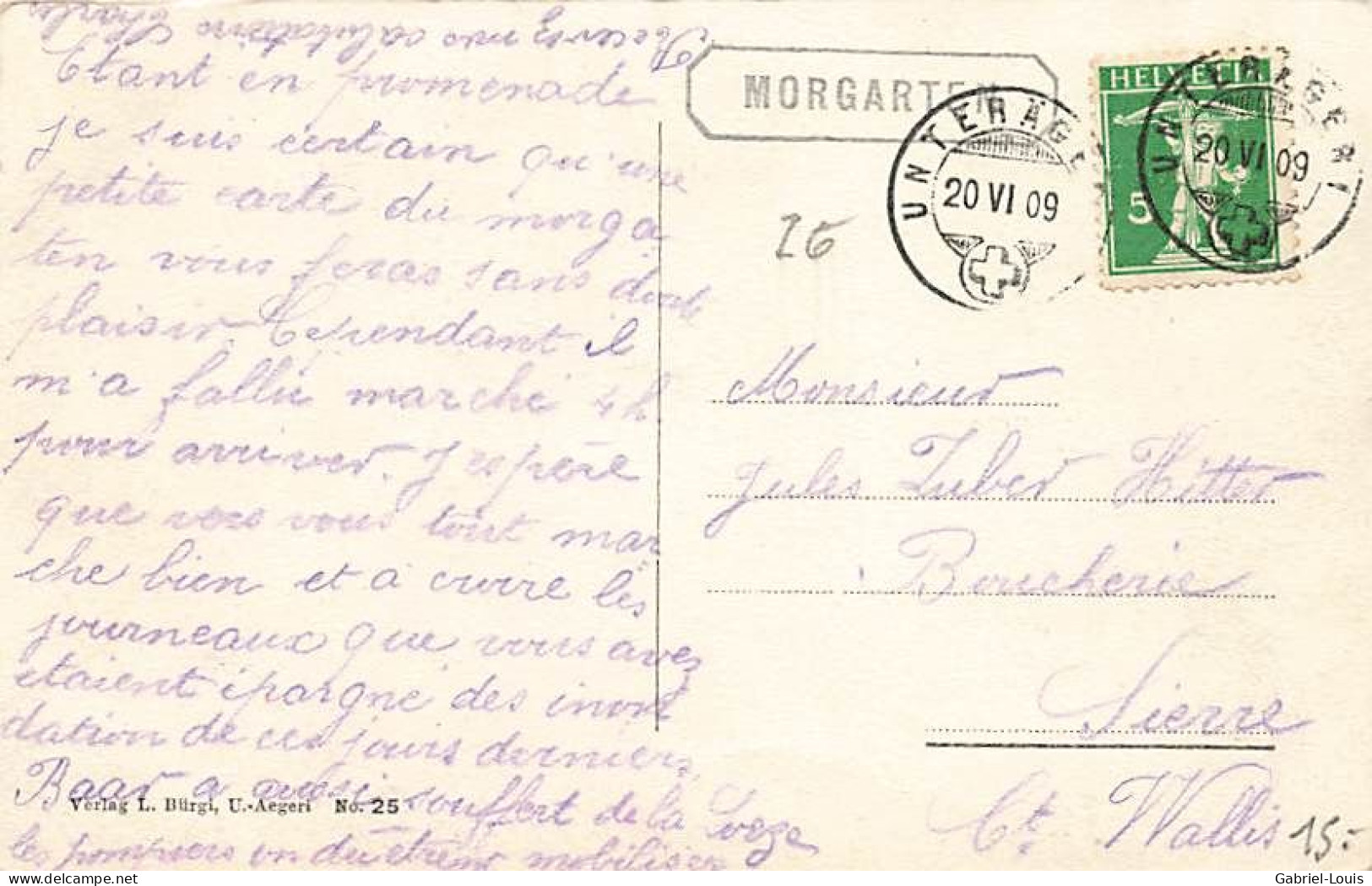 Gruss Vom Morgarten 1909 Linéaire - Sonstige & Ohne Zuordnung