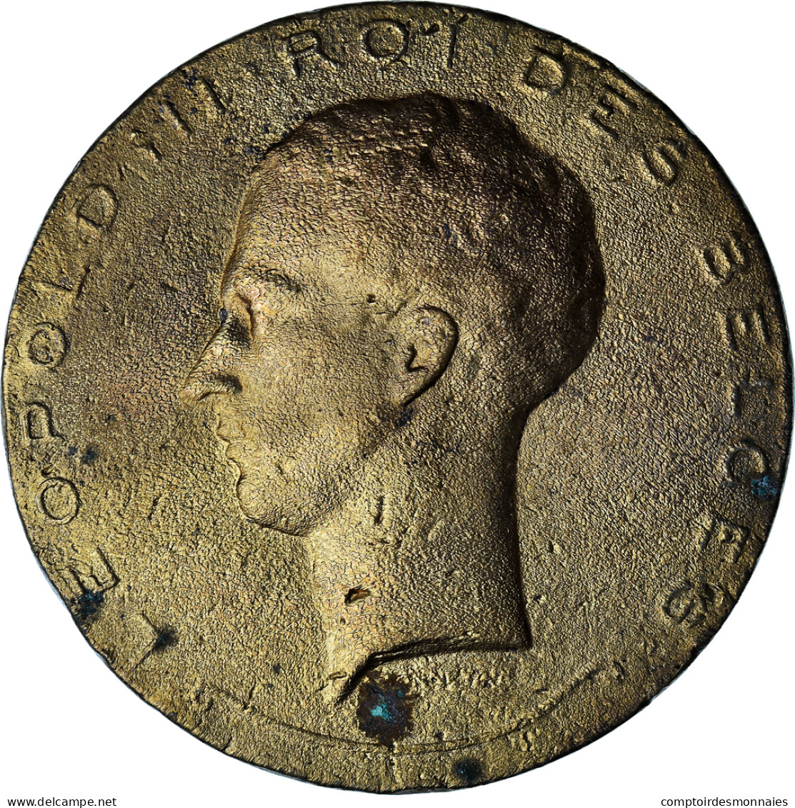 Belgique, Médaille, Leopold III - La Constitution, History, 1934, Bonnetain - Autres & Non Classés